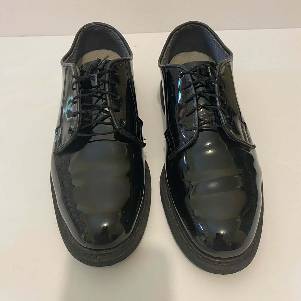 Patent Leather Tuxedo Shoes Chapps Shoe Company 90263 Size 9.5 D Black High G